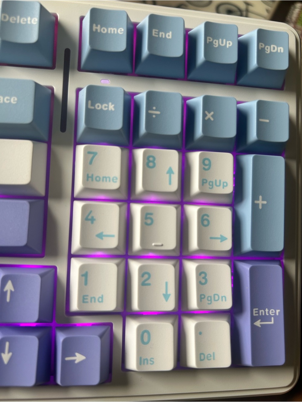 Creamy Keyboard Aula F99 Blue, Purple, White FULL (with 10-key) - Picture 5 of 6